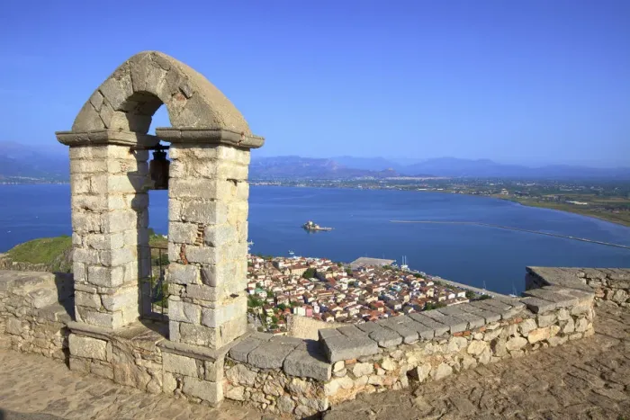 Framed Print : The Bell Tower at Palamidi Castle, Nafplio, Argolis, The Peloponnese, Greece, Southern Framed Print : The Bell Tower at Palamidi Castle, Nafplio, Argolis, The Peloponnese, Greece, Southern