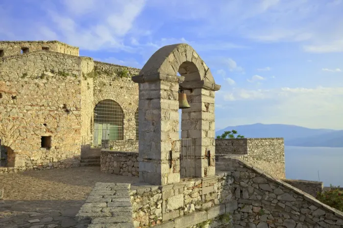 Framed Print : The Bell Tower at Palamidi Castle, Nafplio, Argolis, The Peloponnese, Greece, Southern Framed Print : The Bell Tower at Palamidi Castle, Nafplio, Argolis, The Peloponnese, Greece, Southern