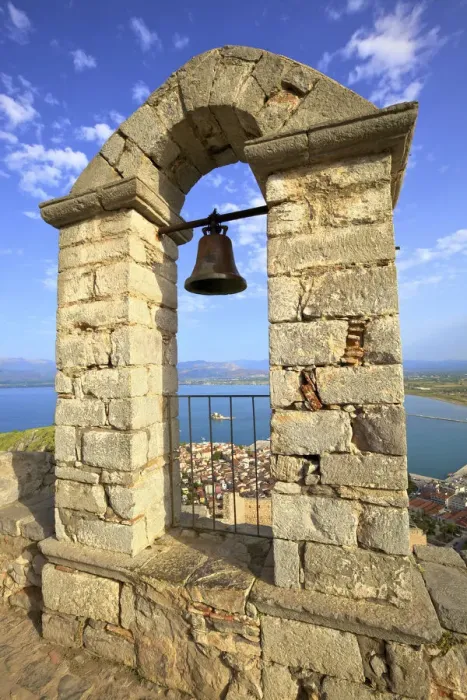 Framed Print : The Bell Tower at Palamidi Castle, Nafplio, Argolis, The Peloponnese, Greece, Southern Framed Print : The Bell Tower at Palamidi Castle, Nafplio, Argolis, The Peloponnese, Greece, Southern