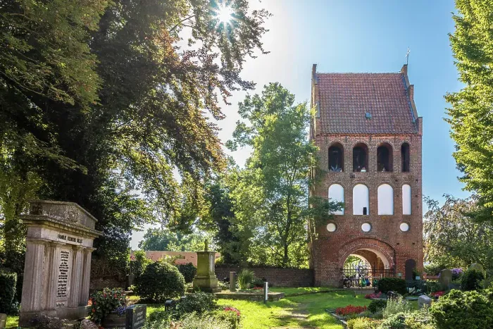 Framed Print : Bell tower of St. Johannes Church, Bad Zwischenahn, Oldenburger Land, Lower Saxony, Germany Framed Print : Bell tower of St. Johannes Church, Bad Zwischenahn, Oldenburger Land, Lower Saxony, Germany