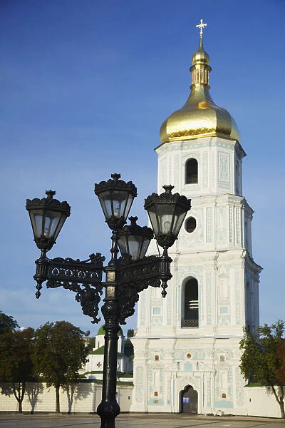 Bell tower of St Sophias Cathedral, Kiev, Ukraine