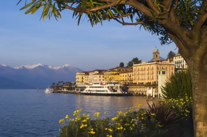 Framed Print : Bellagio and Como lake at sunset. Bellagio, Como lake, Lombardia, Italy Framed Print : Bellagio and Como lake at sunset. Bellagio, Como lake, Lombardia, Italy