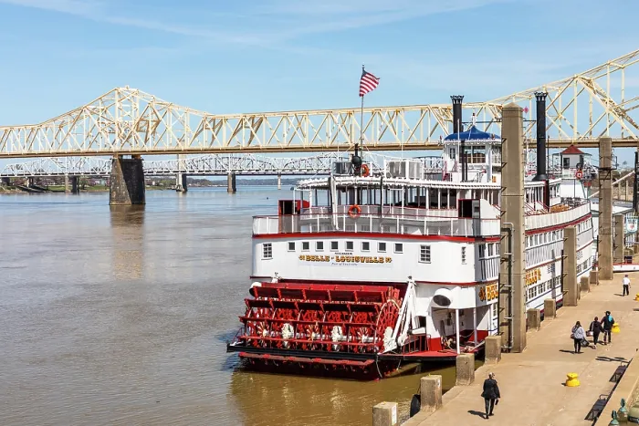 Framed Print : Belle of Louisville Riverboats, Louisville, Kentucky, USA, North America