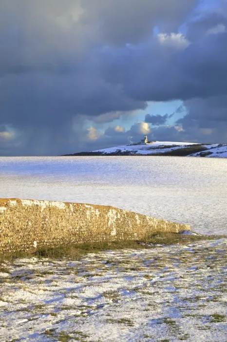 Framed Print : The Belle Tout Lighthouse Surrounded By Snow, Beachy Head, South Downs, East Sussex Framed Print : The Belle Tout Lighthouse Surrounded By Snow, Beachy Head, South Downs, East Sussex