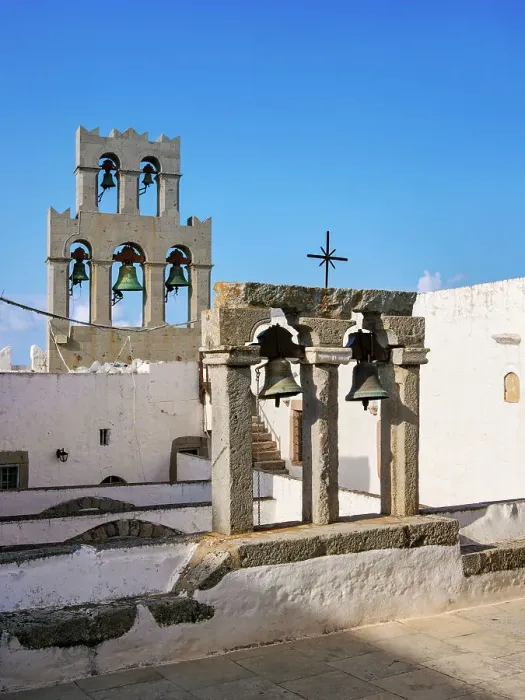 Framed Print : Bells at Monastery of Saint-John the Theologian, Patmos Chora, Patmos Island, Dodecanese, Greece Framed Print : Bells at Monastery of Saint-John the Theologian, Patmos Chora, Patmos Island, Dodecanese, Greece