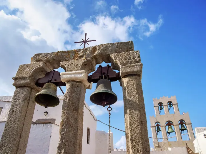 Framed Print : Bells at Monastery of Saint-John the Theologian, Patmos Chora, Patmos Island, Dodecanese, Greece Framed Print : Bells at Monastery of Saint-John the Theologian, Patmos Chora, Patmos Island, Dodecanese, Greece