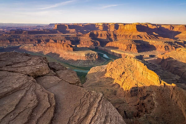 Bend of Colorado river after sunrise at Dead Horse Point, Dead Horse Point State Park