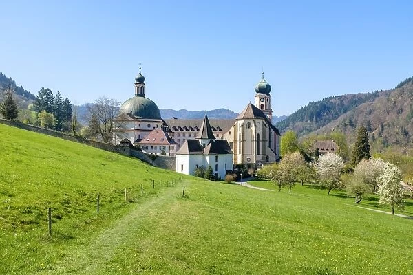 Benedictine Monastery of Saint Trudpert (Kloster Sankt Trudpert) in early Spring