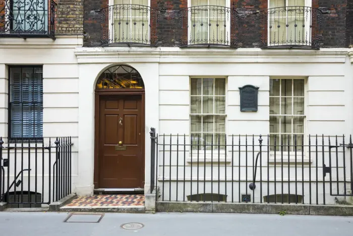Framed Print : Benjamin Franklin House, Craven Street, London, England, UK