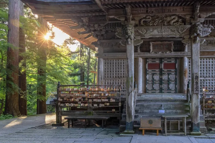 Framed Print : Benkeido Hall of Chuson-ji Temple (UNESCO World Heritage Site), Hiraizumi, Iwate, Japan