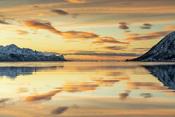 Bergsbotn Reflections at Sunset, Senja, Norway
