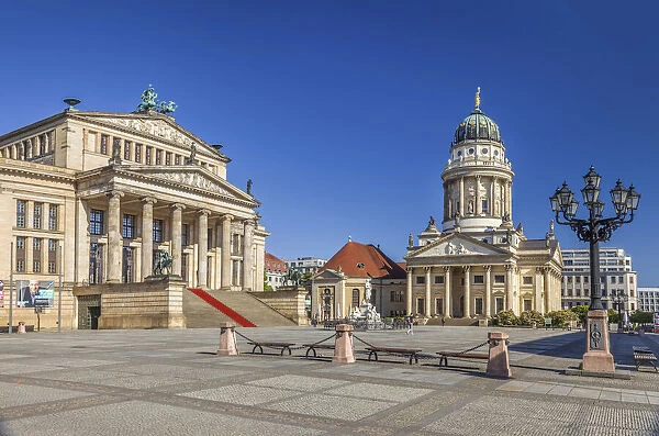 Berlin Concert Hall and French Cathedral on Gendarmenmarkt, Berlin, Germany