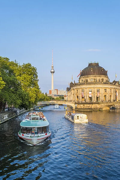 Berliner Fernsehturm, Bode Museum & Spree river, Berlin, Germany
