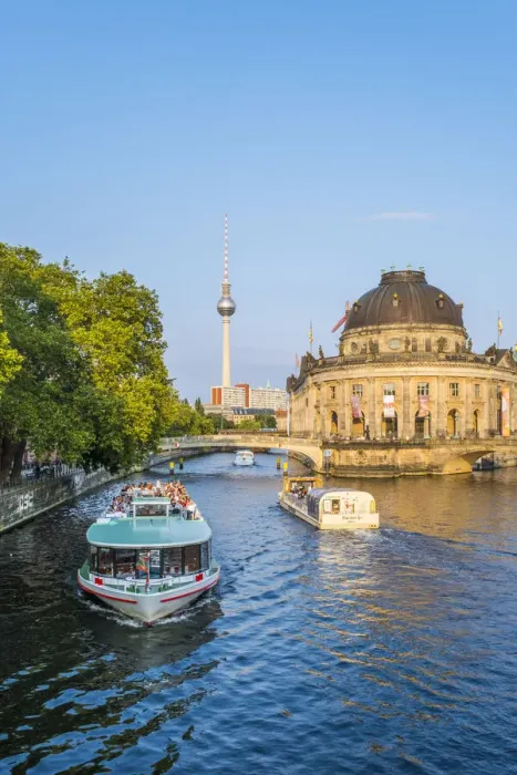 Framed Print : Berliner Fernsehturm, Bode Museum & Spree river, Berlin, Germany Framed Print : Berliner Fernsehturm, Bode Museum & Spree river, Berlin, Germany