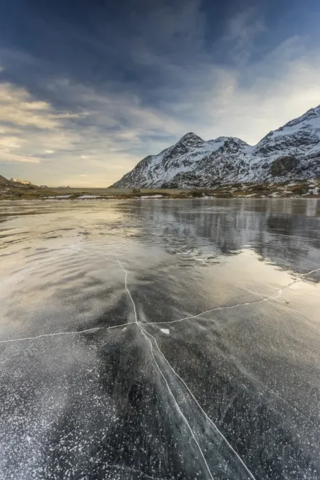 Framed Print : Bernina Pass, Switzerland. The iced white lake at Bernina Pass Framed Print : Bernina Pass, Switzerland. The iced white lake at Bernina Pass