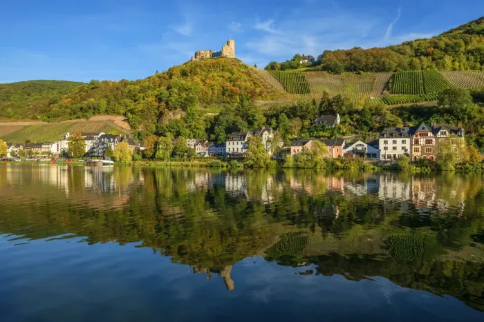 Framed Print : Bernkastle-Kues with Landshut castle, Mosel valley, Rhineland-Palatinate, Germany Framed Print : Bernkastle-Kues with Landshut castle, Mosel valley, Rhineland-Palatinate, Germany