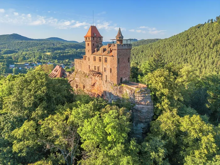 Framed Print : Berwartstein Castle in Erlenbach near Dahn, Dahner Felsenland, Wasgau, Palatinate Forest, Rhineland-Palatinate, Germany Framed Print : Berwartstein Castle in Erlenbach near Dahn, Dahner Felsenland, Wasgau, Palatinate Forest, Rhineland-Palatinate, Germany