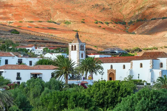 Framed Print : Betancuria village with church Santa Maria, Fuerteventura, Canary Islands, Spain Framed Print : Betancuria village with church Santa Maria, Fuerteventura, Canary Islands, Spain