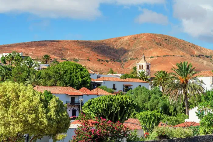 Framed Print : Betancuria village with church Santa Maria, Fuerteventura, Canary Islands, Spain Framed Print : Betancuria village with church Santa Maria, Fuerteventura, Canary Islands, Spain