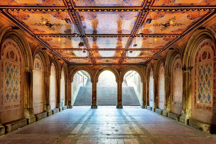 Framed Print : Bethesda Terrace, Central Park, Manhattan, New York City, New York, USA Framed Print : Bethesda Terrace, Central Park, Manhattan, New York City, New York, USA
