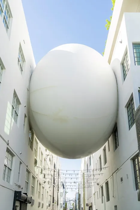 Framed Print : The Betsy Orb, an egg-shaped pedestrian bridge between two hotels, South Beach, Miami, Florida, USA Framed Print : The Betsy Orb, an egg-shaped pedestrian bridge between two hotels, South Beach, Miami, Florida, USA