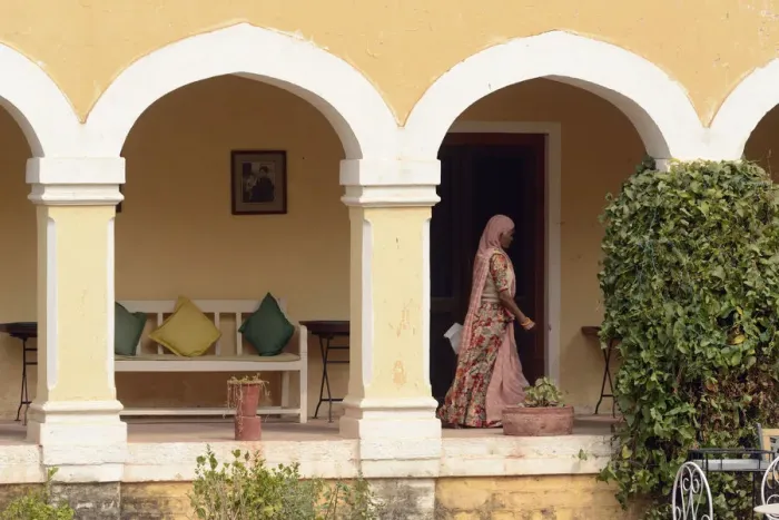 Framed Print : Bhanwar Vilas Palace, City of Karauli, Rajasthan, India