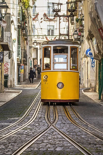 Bica funicular, Lisbon, Portugal