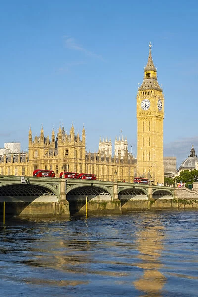 Big Ben, Houses of Parliamant & Westminster bridge, London, England, UK