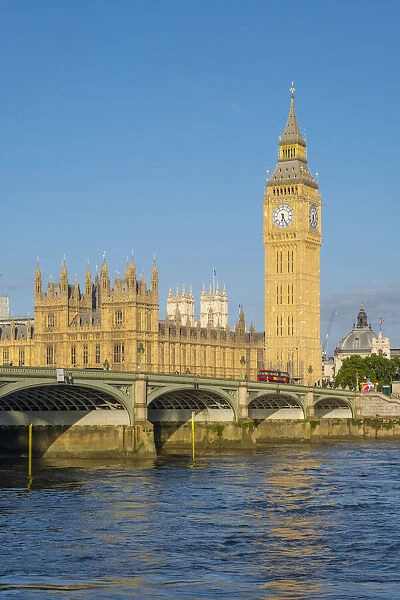 Big Ben, Houses of Parliamant & Westminster bridge, London, England, UK