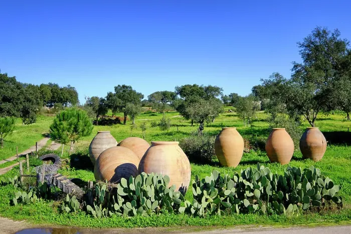 Framed Print : Big clay (terracotta) pots. Nisa, Alentejo. POrtugal Framed Print : Big clay (terracotta) pots. Nisa, Alentejo. POrtugal