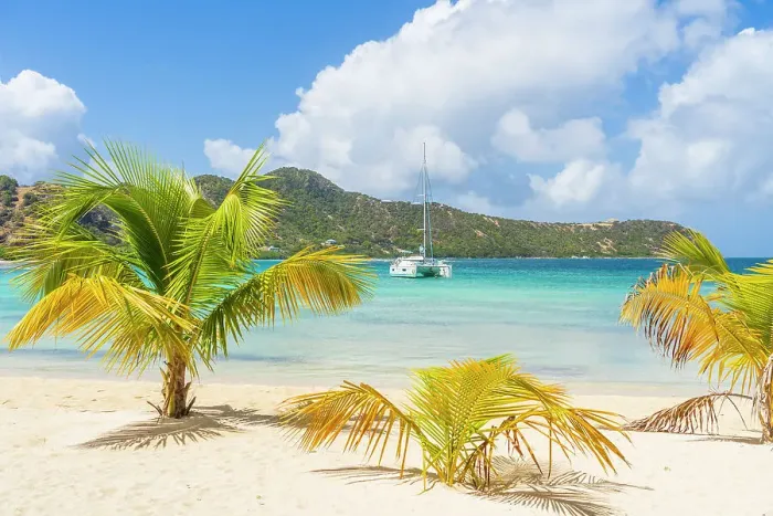 Framed Print : Big Sands Beach, , Union Island, Grenadines, Saint Vincent and the Grenadines Islands, Caribbean