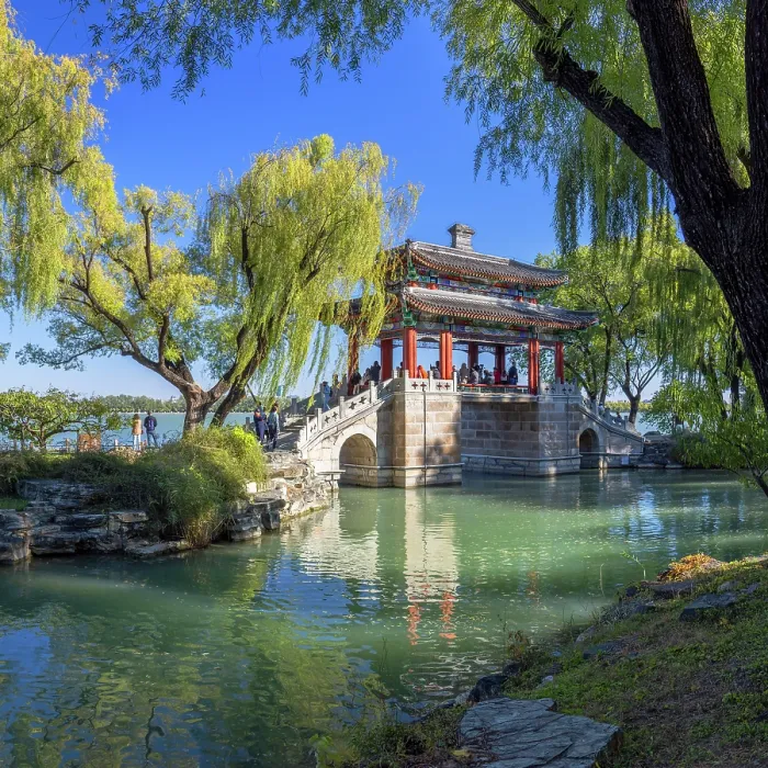 Framed Print : Binfeng Bridge at Summer Palace (UNESCO World Heritage Site), Beijing, China Framed Print : Binfeng Bridge at Summer Palace (UNESCO World Heritage Site), Beijing, China
