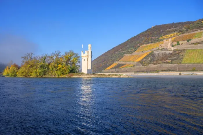 Framed Print : Binger Mauseturm with Ehrenfels castle ruin, Bingen, Rhine valley, Rhineland-Palatinate Framed Print : Binger Mauseturm with Ehrenfels castle ruin, Bingen, Rhine valley, Rhineland-Palatinate