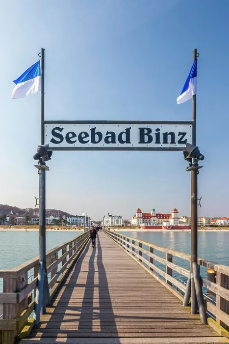 Framed Print : Binz pier on the island of Rugen with a view of the city, Mecklenburg-Western Pomerania, Baltic Sea, Northern Germany, Germany Framed Print : Binz pier on the island of Rugen with a view of the city, Mecklenburg-Western Pomerania, Baltic Sea, Northern Germany, Germany