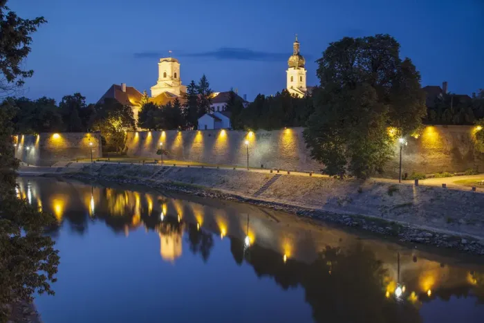 Framed Print : Bishops Palace and Basilica at dusk, Gyor, Western Transdanubia, Hungary Framed Print : Bishops Palace and Basilica at dusk, Gyor, Western Transdanubia, Hungary