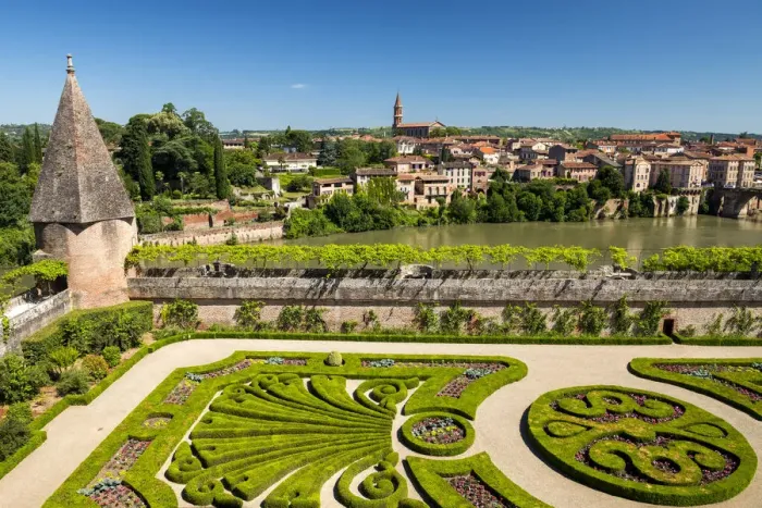 Framed Print : Bishops Palace Garden, Palace of Berbie, Albi, Occitanie, France Framed Print : Bishops Palace Garden, Palace of Berbie, Albi, Occitanie, France