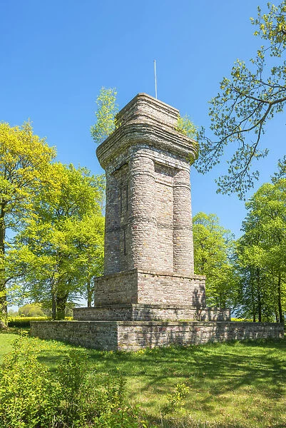 The Bismarck tower near Sargenroth, Hunsruck, Rhineland-Palatinate, Germany