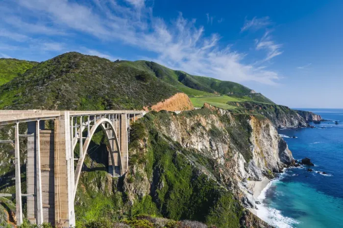 Framed Print : Bixby Bridge & Big Sur Coastline, California, USA Framed Print : Bixby Bridge & Big Sur Coastline, California, USA