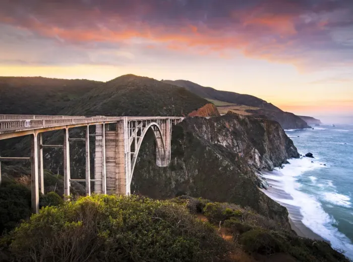 Framed Print : Bixby creek bridge, Cabrillo road, Pacific coast Highway, Monterey, California, USA Framed Print : Bixby creek bridge, Cabrillo road, Pacific coast Highway, Monterey, California, USA