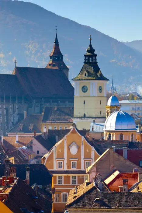 Framed Print : The Black Church & Clock Tower, Piata Sfatului, Brasov, Transylvania, Romania Framed Print : The Black Church & Clock Tower, Piata Sfatului, Brasov, Transylvania, Romania