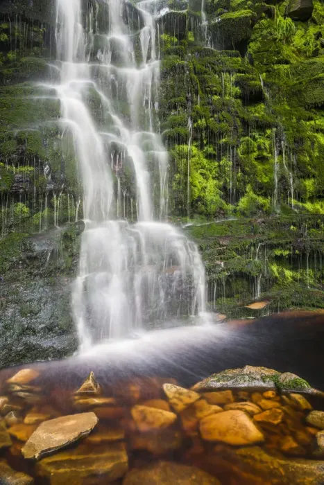 Framed Print : Black Clough Falls, Peak District National Park, Derbyshire, England