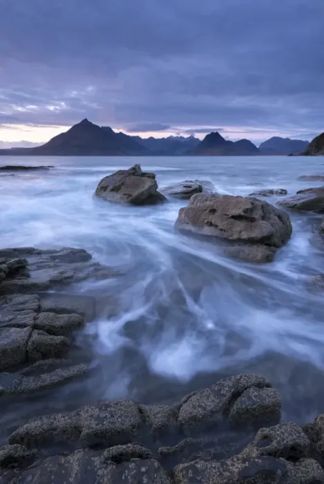 Framed Print : The Black Cuillin mountains from the rocky shores of Elgol, Isle of Skye, Scotland Framed Print : The Black Cuillin mountains from the rocky shores of Elgol, Isle of Skye, Scotland