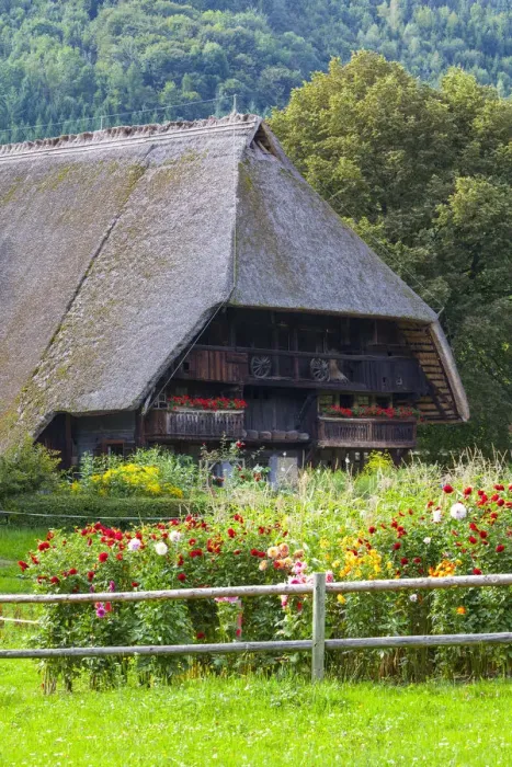 Framed Print : Black Forest Open Air Museum Vogtsbauernhof, Gutach, Black Forest, Baden-Wurttemberg