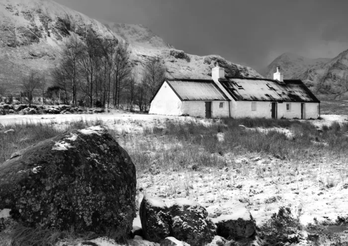 Framed Print : Black Rock Cottage, Glencoe, Scotland, UK Framed Print : Black Rock Cottage, Glencoe, Scotland, UK