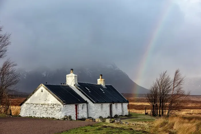 Framed Print : Black Rock Cottage, Rannoch Moor, Highland, Scotland Framed Print : Black Rock Cottage, Rannoch Moor, Highland, Scotland