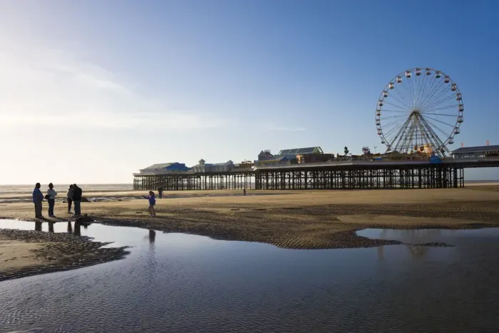 Framed Print : Blackpool pier, Blackpool, Lancashire, England Framed Print : Blackpool pier, Blackpool, Lancashire, England