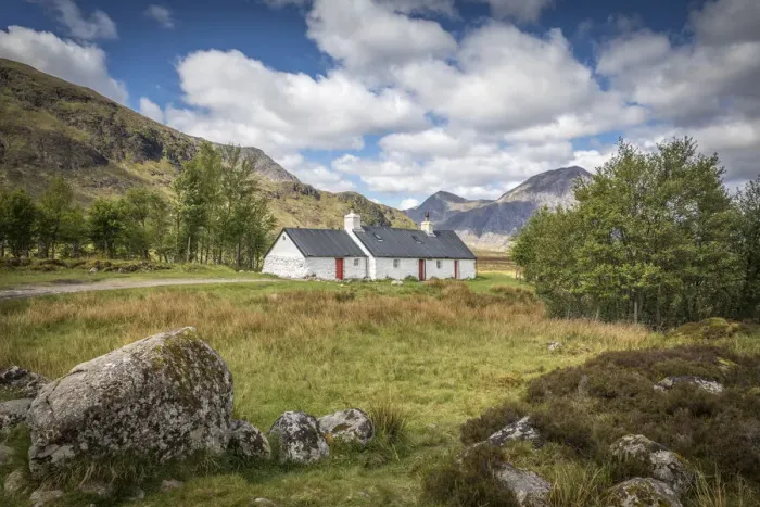 Framed Print : Blackrock Cottage at the entrance to Glencoe, Highlands, Scotland, Great Britain Framed Print : Blackrock Cottage at the entrance to Glencoe, Highlands, Scotland, Great Britain