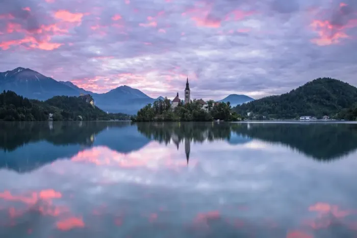 Framed Print : Bled, Upper Carniola, Slovenia, East Europe Framed Print : Bled, Upper Carniola, Slovenia, East Europe
