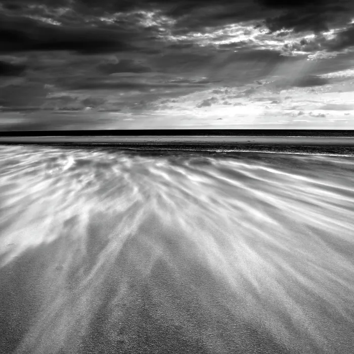 Framed Print : Blowing sand, Alnmouth Beach, Northumberland, England