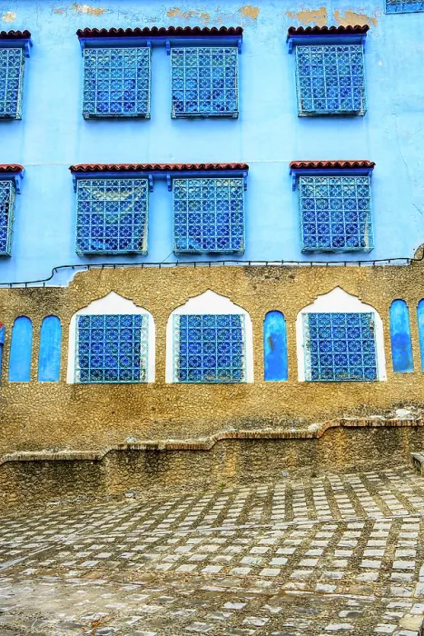 Framed Print : Blue alleyway, Chefchaouen, Morocco Framed Print : Blue alleyway, Chefchaouen, Morocco